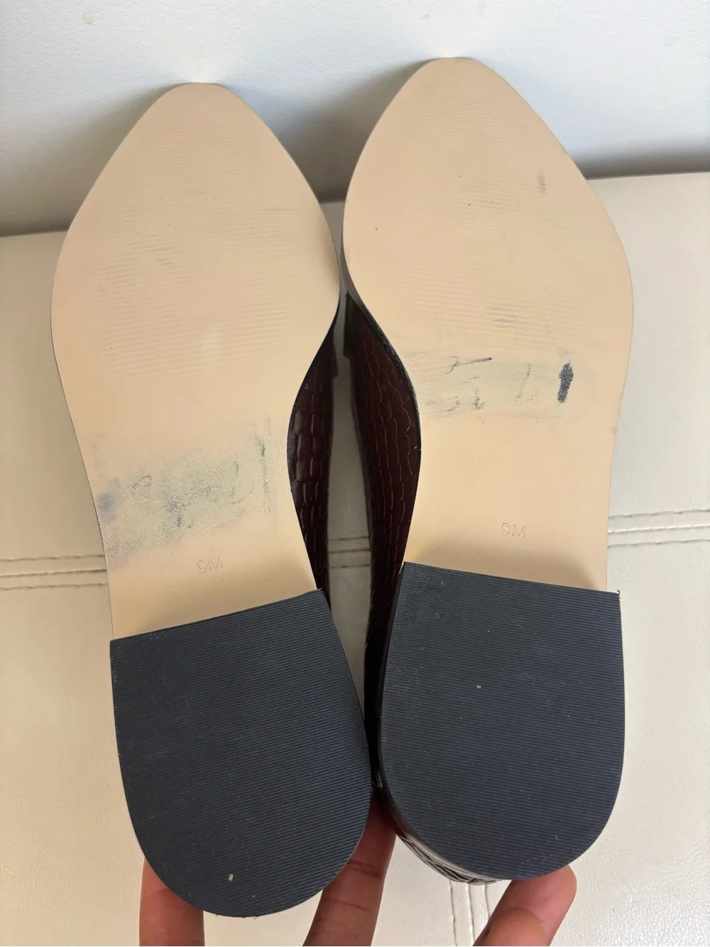 Talbots croc embossed